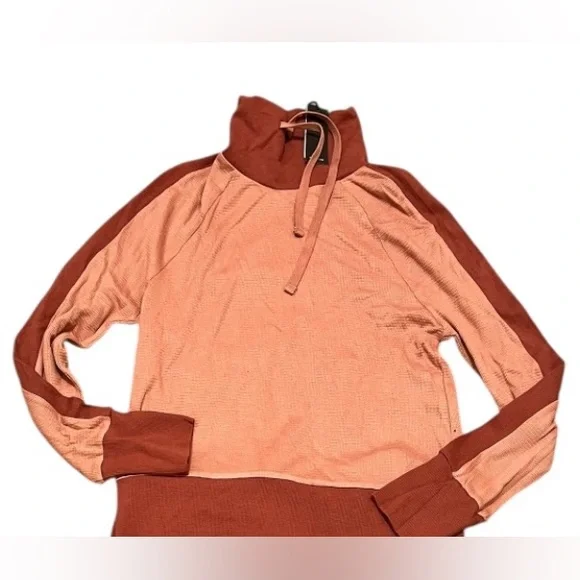 Monrow Women's Cowl Neck Sweater - Dusty Rose - Picture 3 of 4